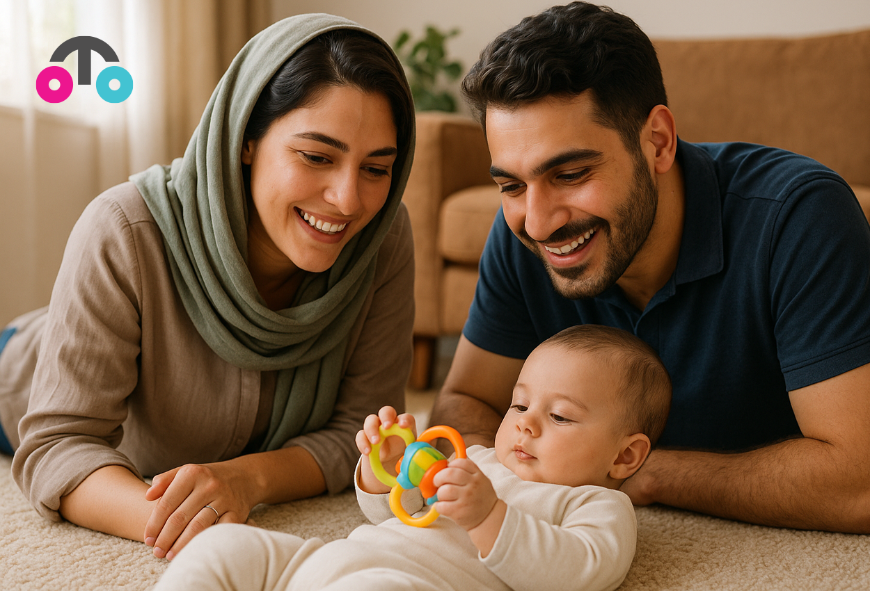 اسباب‌بازی مناسب نوزاد 0 تا 6 ماه درخانواده ایرانی - از فروشگاه آنلاین اسباب بازی، لوازم التحریر و هنری آتروتوی
