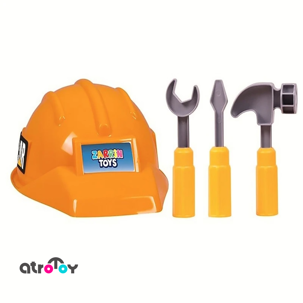 ست اسباب بازی کلاه و ابزار زرین