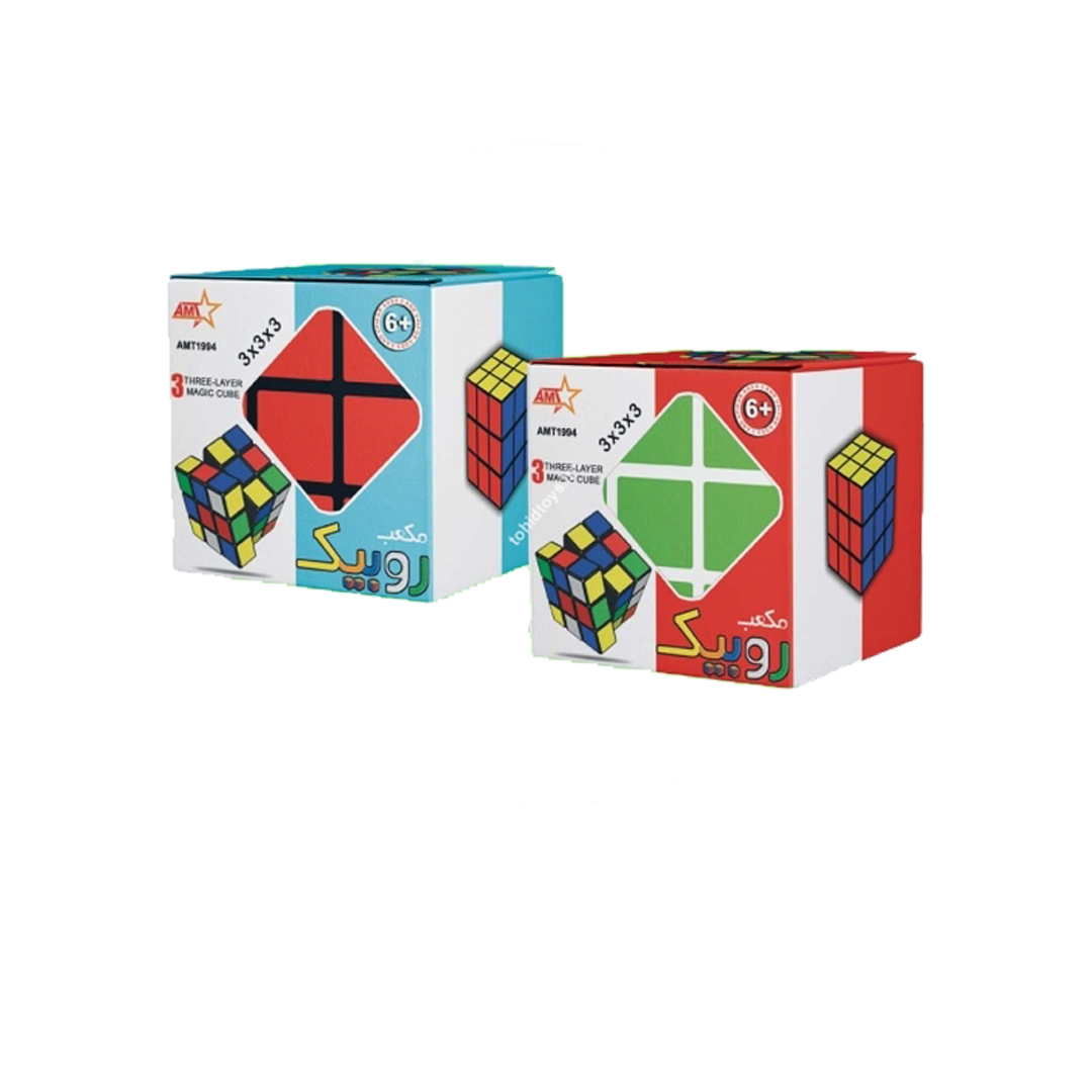 عکس روبیک تک جعبه 1994 AMT برند در دسته بازی فکری, روبیک جهت نمایش جزئیات طراحی.