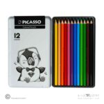 مدادرنگی12رنگ جعبه فلزی پیکاسو