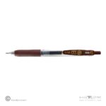 روان نویس فشاری ساراساکلیپ قهوه ای 0/7 زبرا (10عددی)