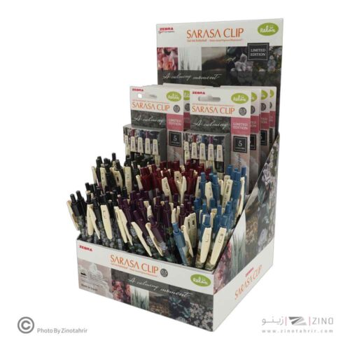 روان نویس فشاری ساراساکلیپ(رنگ جور) 0/5 کالمینگ مومنت زبرا