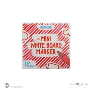 ماژیک وایت برد مینی گرد قرمز اسکول فنز کد922207-3