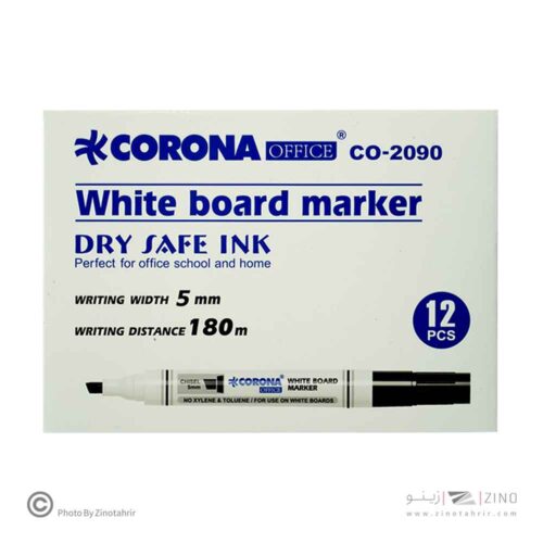 ماژیک وایت برد تخت رنگ جور کرونا کد2090