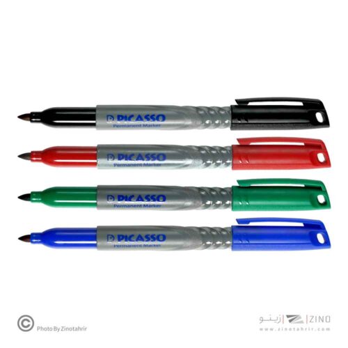 ماژیک معمولی قلمی رنگ جور اداری(آبی5مشکی5قرمز1سبز1)پیکاسوکدPM-300
