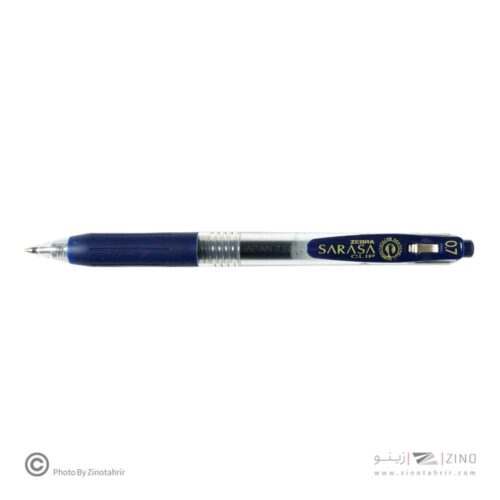 روان نویس فشاری ساراساکلیپ سرمه ای 0/7 زبرا (10عددی)