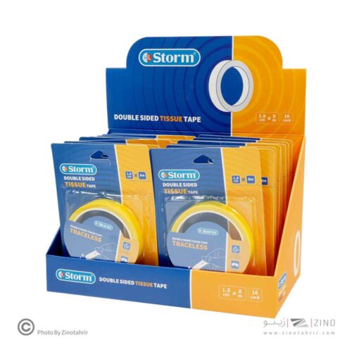 چسب دوطرفه1/8 پوست پیازی 8متری استورم کدHL-102439