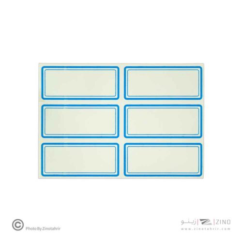 برچسب دورآبی خارجی کد21 سایز7.5*3.5