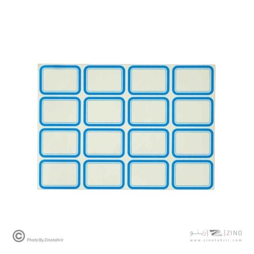 برچسب دورآبی خارجی کد16 سایز3.6*2.5