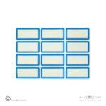 برچسب دورآبی خارجی کد11 سایز5.1*2.7