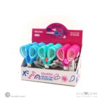 قیچی تیغه فلزی گرد گریپ دار قفل دار اسکول فنز کد923202