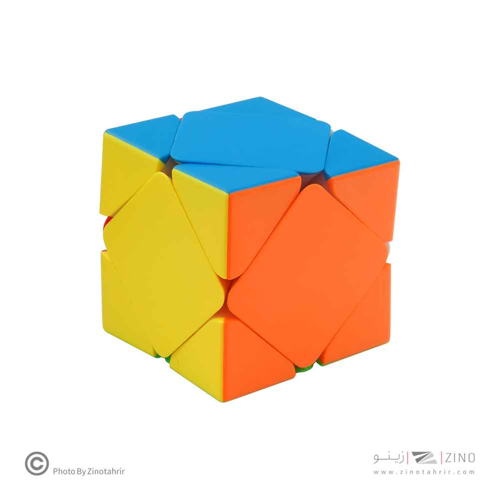 عکس نمای نزدیک روبیک اسکیوب خودرنگ مویو میلانگ کدMF8868 برند روبیک جهت نمایش جنس و رنگ در بازی فکری, روبیک.