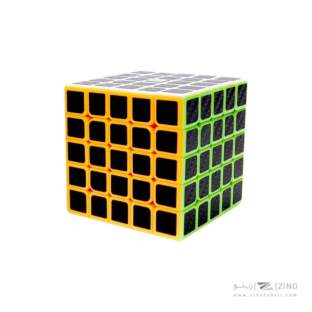 عکس روبیک 5*5کربن کای وای کدEQY671 برند روبیک با تمرکز بر رنگ اصلی محصول در بازی فکری, روبیک.