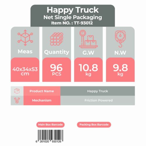 اسباب بازی happy truck net bag تیریتی تویزکد93012ماشین راه سازی کششی