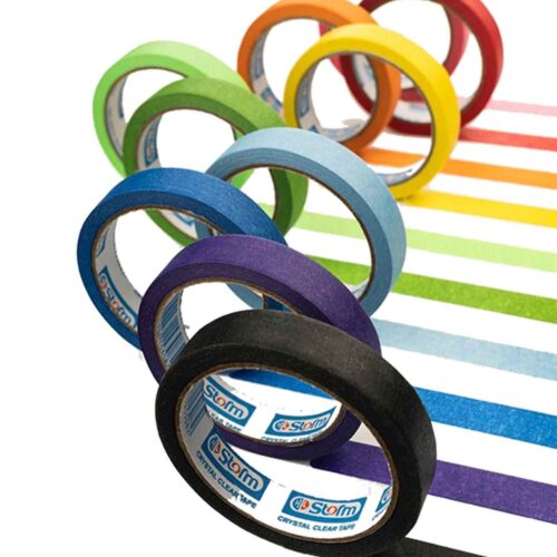 چسب کاغذی رنگی 18یارد باریک استورم کد HL-167