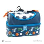 کیف ظرف غذا دوجداره دوزیپ وست فوتبالی کد2058-2