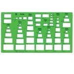 شابلون مستطیل فابل