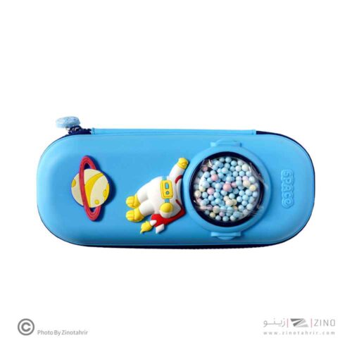 جامدادی تک زیپ فانتزی دونه برفی فضایی سیلیکونی کد38158A