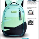 کوله پشتی طرحCANDY با پشتی طبی شوتای سبز آبی کدG19-S35