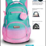 کوله پشتی طرحSPARK با پشتی طبی شوتای صورتی آبرنگی لاو کدG15-V06