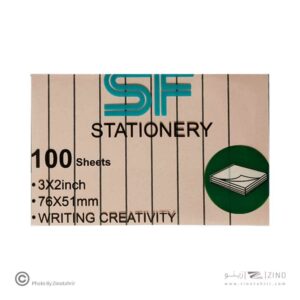 پست ایت100برگ76*51الوان خطدار موراندی اس اف کدSF-316