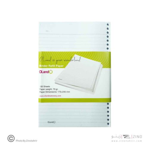 یدک دفترکلاسوری6حلقه100برگ(70گرم) الند کدRF-A5-150