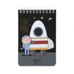 دفتریادداشت 80برگ 100*150سیمی جلدنرم فانتزی الیپون کد262