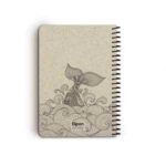 دفتریادداشت 100برگ 140*210 بی خط سیمی کلاسیک کرجی الیپون کد294