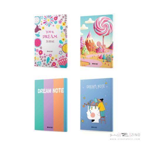 دفتریادداشت جلدسخت20/5*14 ته چسب میکرو سری دریم کدJ34