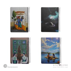 دفتر40برگ رقعی جلدسخت سیمی بی خط مسترنوت کد566