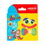 خمیرمقوایی6 رنگ مقوایی آریا کد1057 *144عدد*