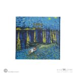 سررسید سایز 20*20 ته دوخت برگ سری ونگوگ 1404