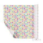 کاغذ کادو دورو ایمان طرح قلب یووی4کد0356