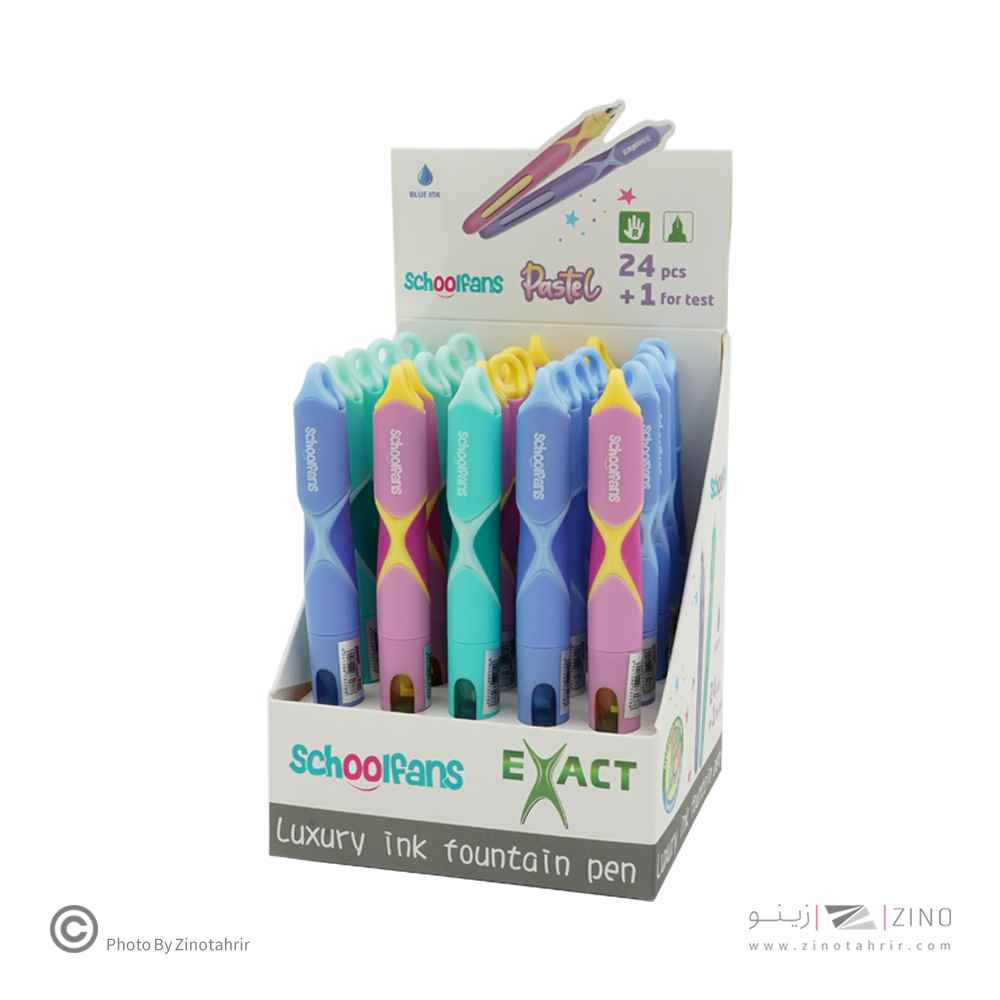 عکس خودنویس ارگونومیک اسکول فنزکد92631 تولید برند اسکول فنز با نمایش جزئیات ظاهری در خودنویس, لوازم التحریر.