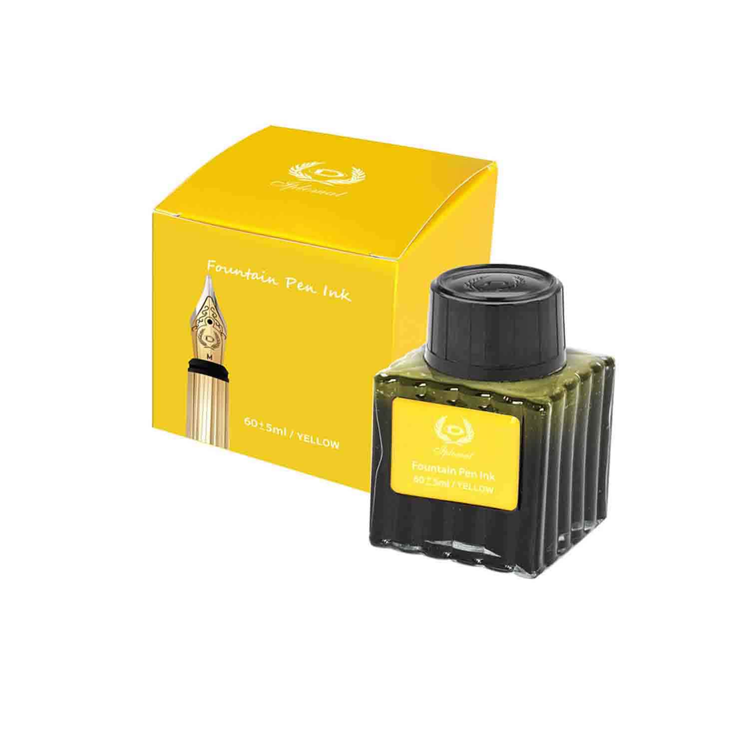 عکس جوهرخودنویس زرد ایپلمات از برند ایپلمات برای معرفی واقعی محصول در خودنویس, لوازم التحریر.