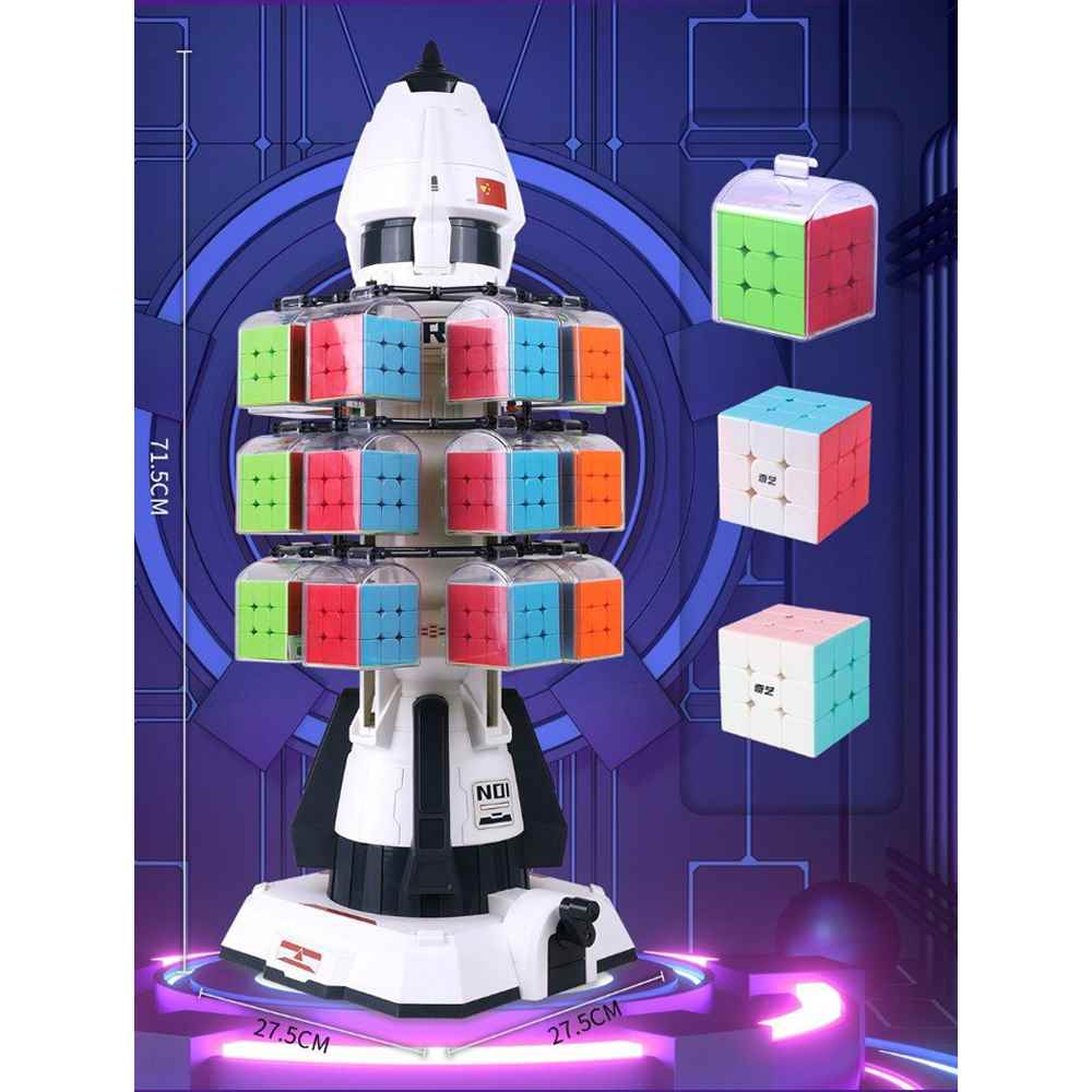 تصویر واضح استند روبیک طرح موشک برند با پس‌زمینه سفید از گروه بازی فکری, روبیک.