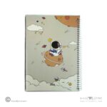 دفتر60برگ وزیری سیمی مجلد آبرنگ کدA037