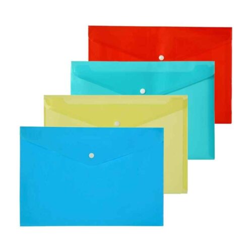 پاکت دکمه دار A4 شفاف لیام