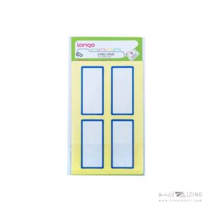 برچسب دورآبی سایز30*65میلیمتر5برگی لانگوکدB-54