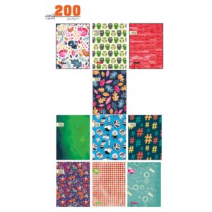 دفتر200برگ خطی رحلی سیمی ایده