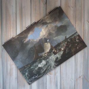 دفترطراحی 40برگ سایزA3سیمی یک روسخت رمانتیک برگ سری راندو ک72101