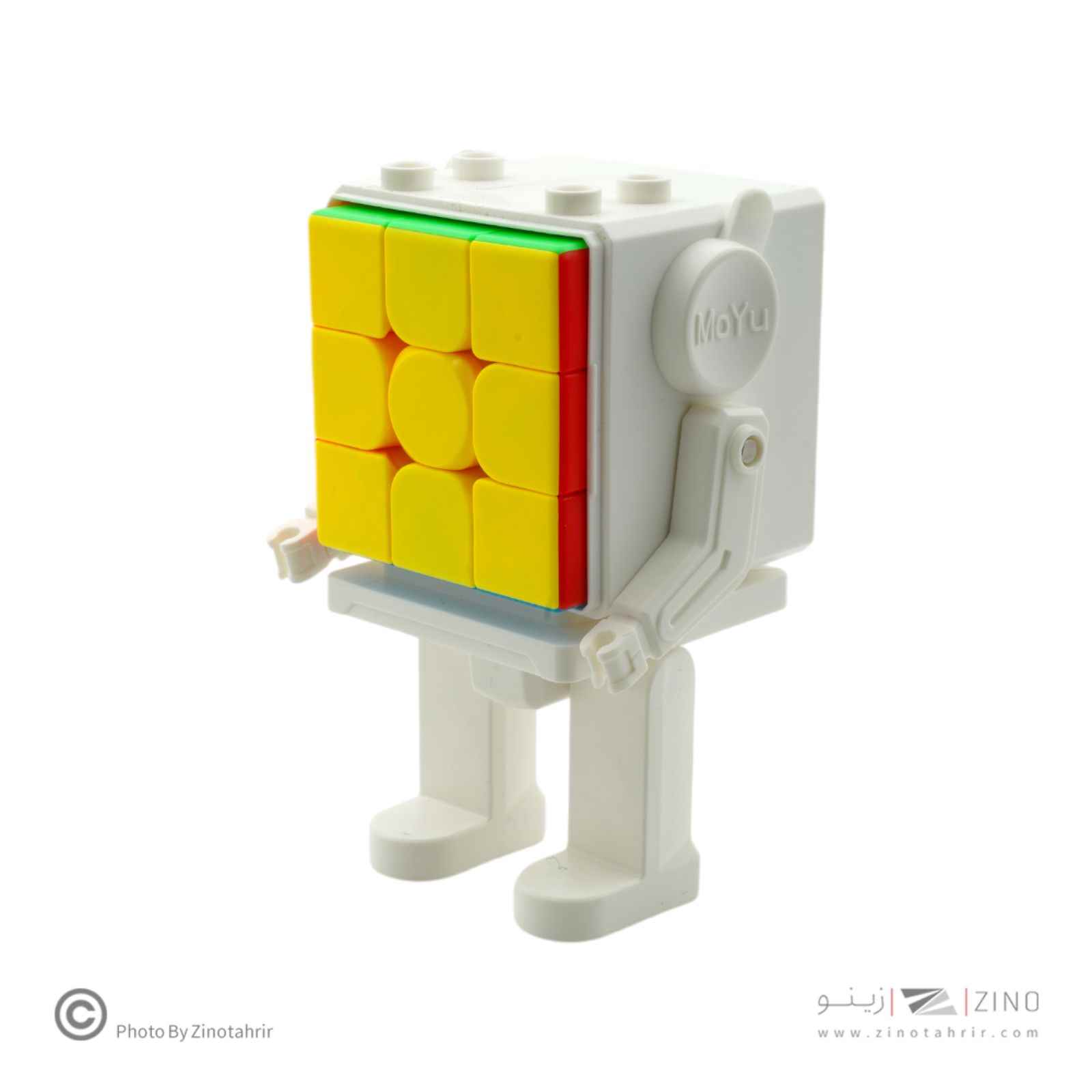 عکس واقعی روبیک3*3ربات مویو کدMF8964 برند روبیک با زمینه سفید استاندارد بازی فکری, روبیک.