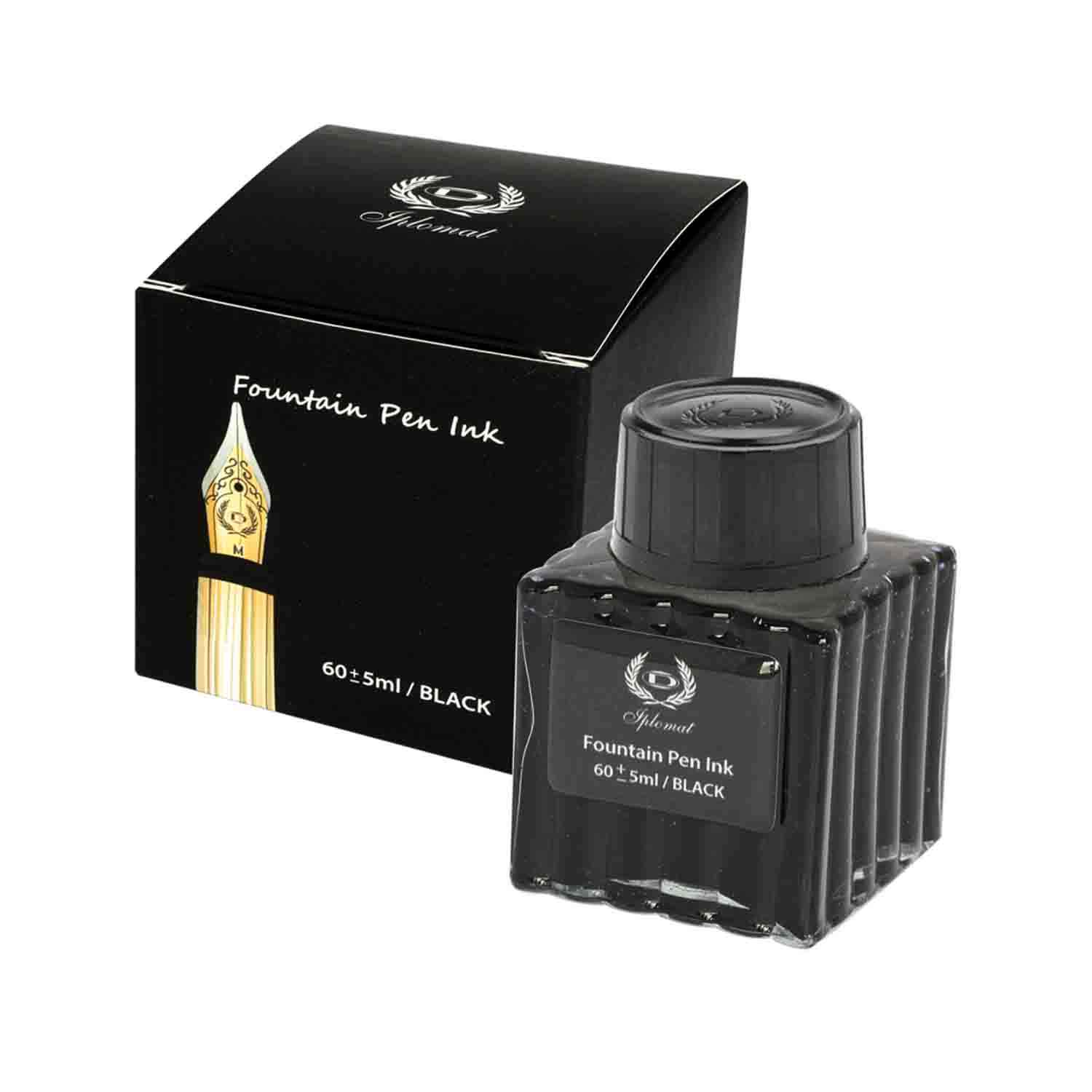 تصویر واضح جوهرخودنویس مشکی ایپلمات برند ایپلمات برای بررسی ظاهر در خودنویس, لوازم التحریر.