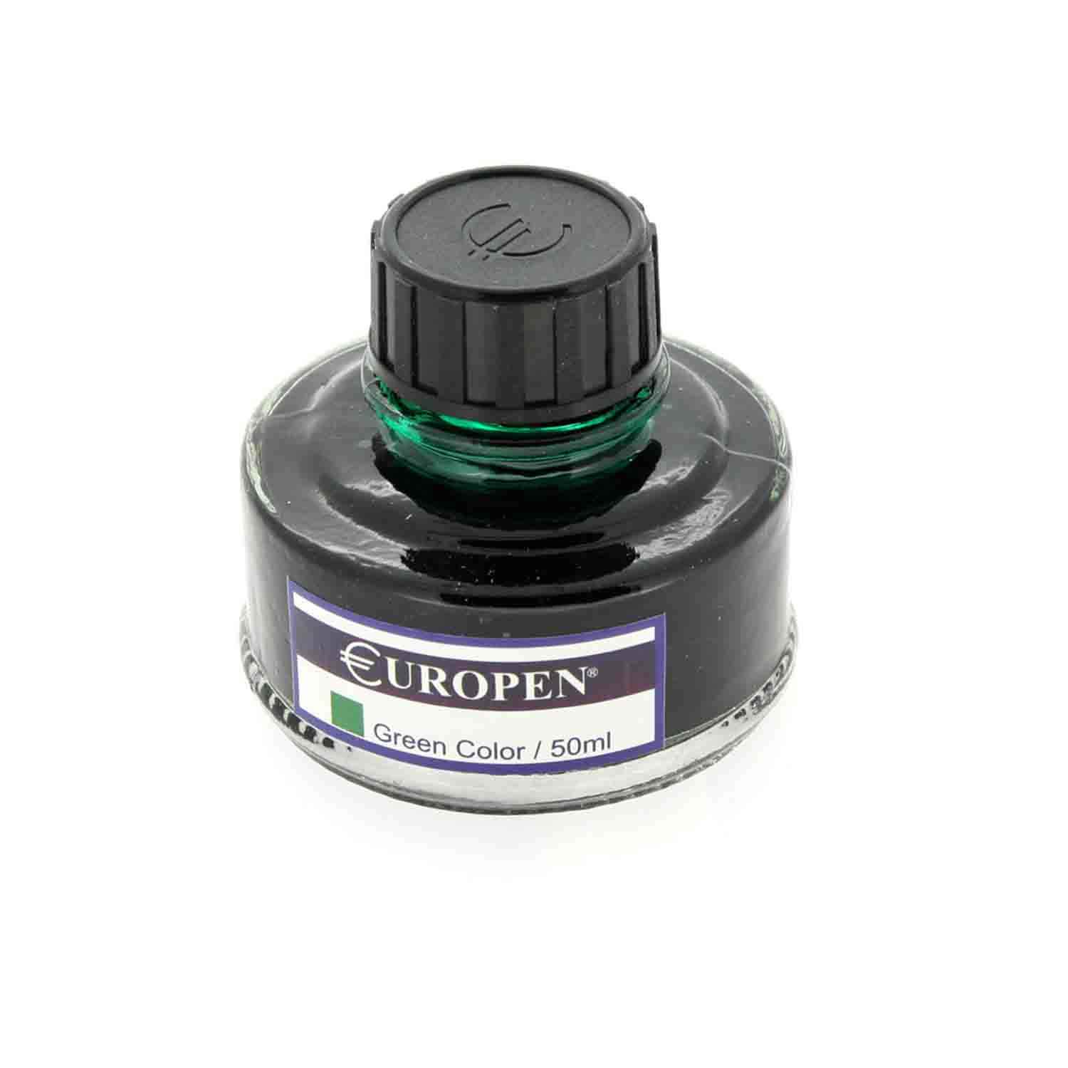 عکس واضح جوهرخودنویس سبز یوروپن برند یوروپن با رنگ واقعی در مجموعه خودنویس, لوازم التحریر.