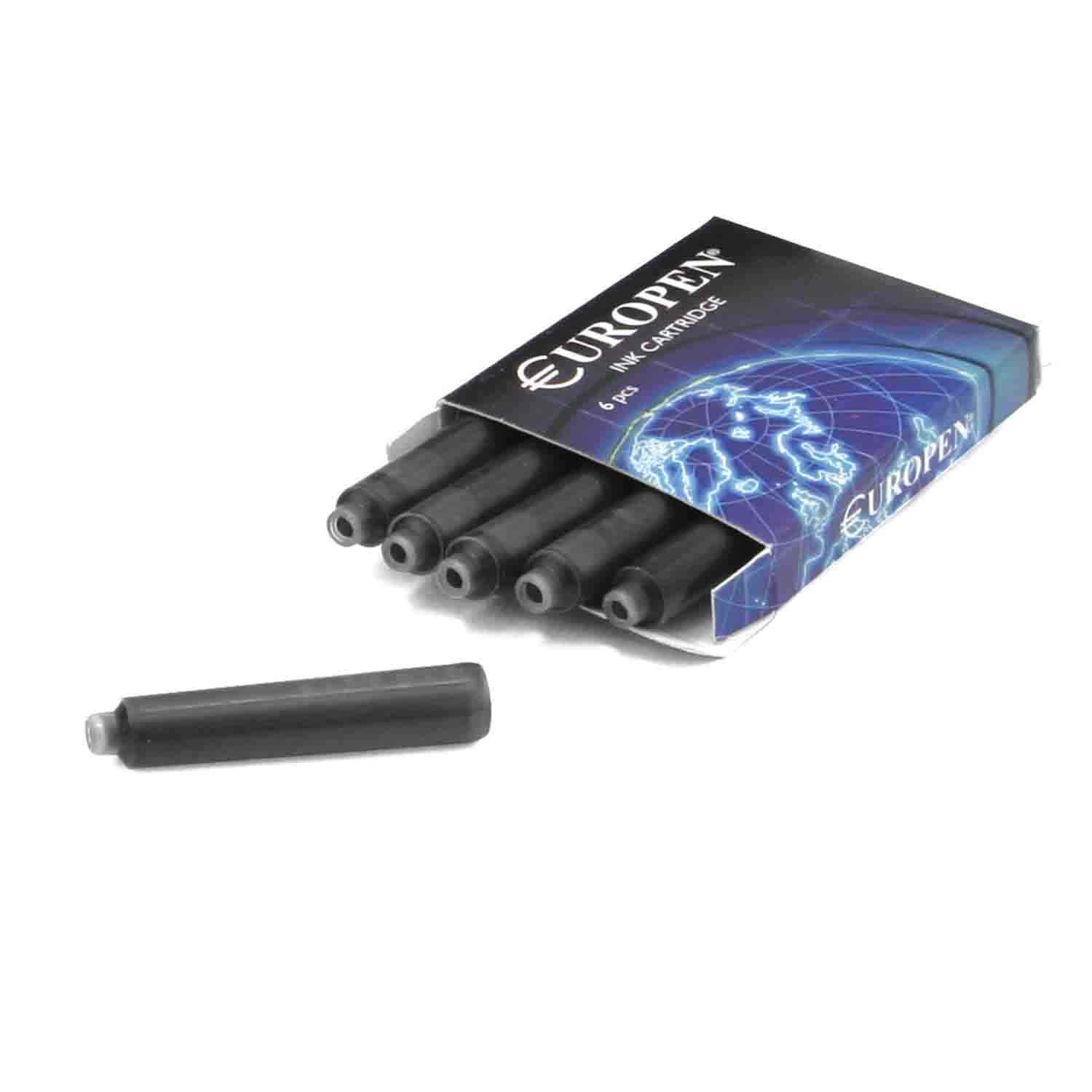 عکس محصول فشنگی خودنویس مشکی یوروپن بسته6عددی برند یوروپن جهت نمایش واقعی در دسته خودنویس, لوازم التحریر.