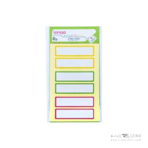 برچسب دوررنگی سایز20*75میلیمتر5برگی لانگوکدB-56 یاکد042