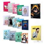 دفتر50برگ وزیری سیمی طلقی(400میکرون) میکو سری اکونومی کدE7