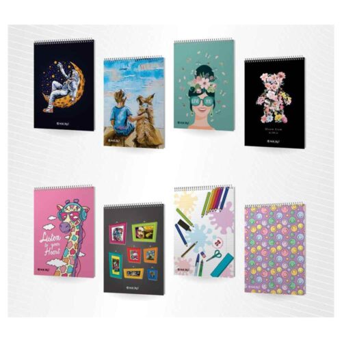 دفتر80برگ نقاشی رحلی سیمی سری کلاسیک میکرو کدB2