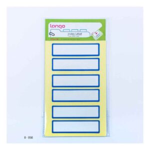 برچسب دورآبی سایز20*75میلیمتر5برگی لانگوکدB-56