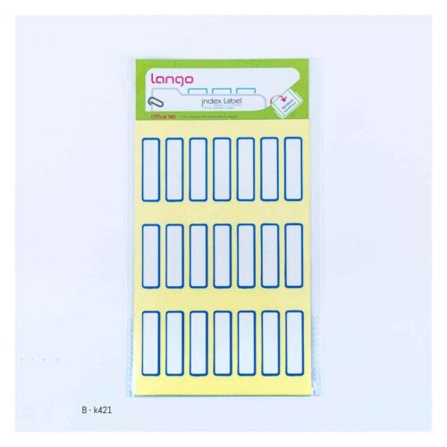 برچسب دورآبی سایز10*35میلیمتر4برگی لانگوکدK-421